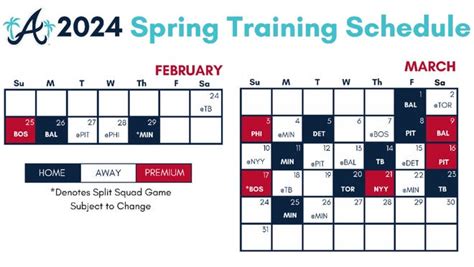 Rays, Braves, Orioles, Pirates 2024 spring training schedules