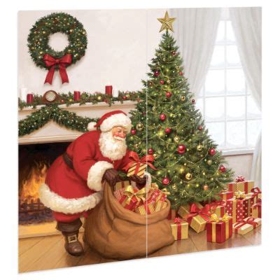 Santa Claus Scene Setter Wall Decorating Kit 1ct - Litin's Party Value