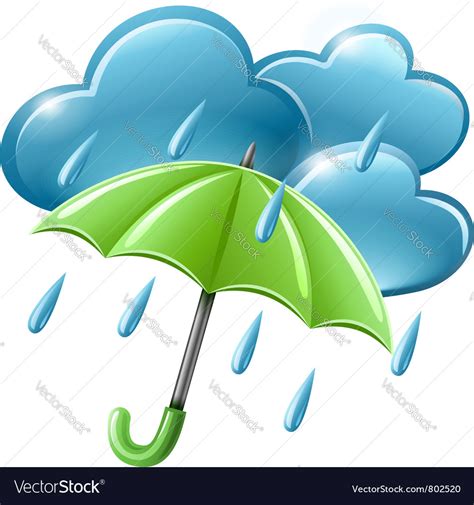 Rainy weather icon Royalty Free Vector Image - VectorStock