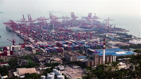 Timelapse Of The Port Of Shenzhen - Stock Video | Motion Array