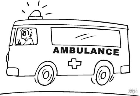 Ambulance Coloring Pages - ColoringBay