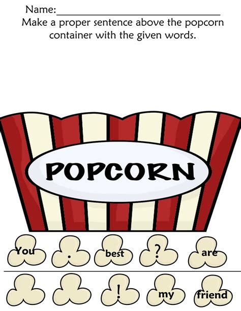 Popcorn Letters, Sight words and such! Differentiated instruction