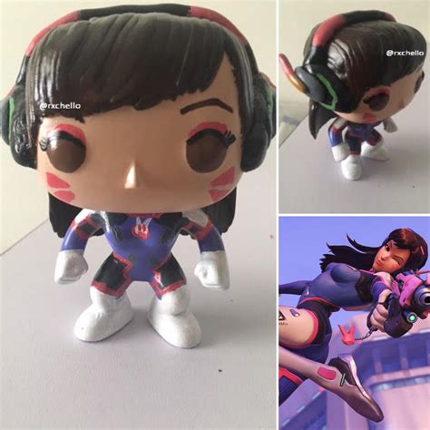 Overwatch D.va Custom Funko POP! (#12 of 2016) by Rxchello on DeviantArt