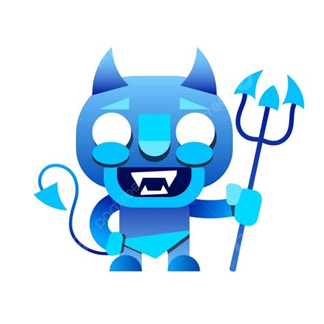 Devil Blue Great For Printing On Greeting Cards Posters Or Tshirts ...