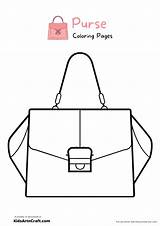 Purse Coloring Pages For Kids – Free Printable  Art & Craft sketch template