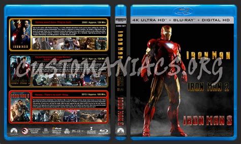 Iron Man Trilogy (4K) blu-ray cover - DVD Covers & Labels by ...