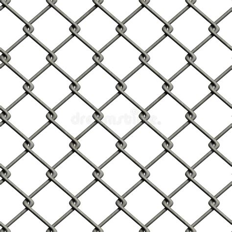 Chainlink Fence (Seamless Texture) Stock Illustration - Illustration of wallpaper, background ...