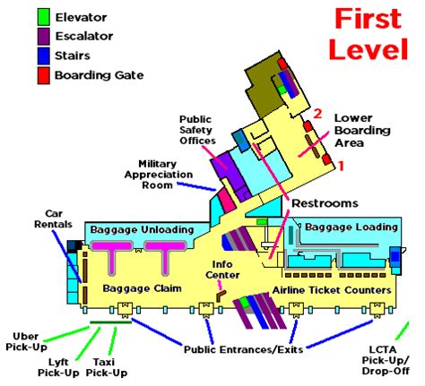 Terminal Map | Wilkes-Barre Scranton International Airport | FlyAVP