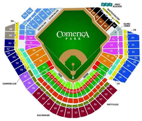 Comerica Park Seating Chart - Detroit Tigers - Find your seat for the ...