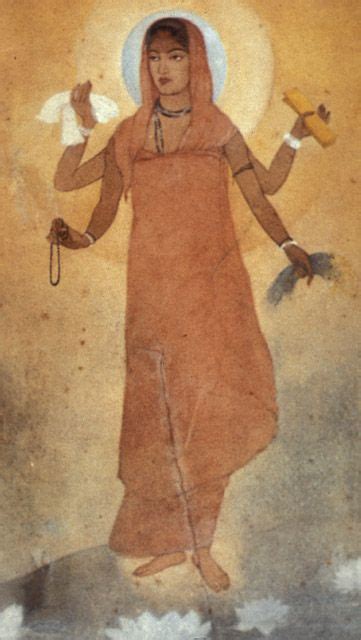 Abanindranath Tagore, Bharat Mata (Mother India), watercolor on paper, 1905. | India art, Art ...