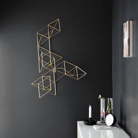 15 Ideas of Abstract Geometric Metal Wall Art