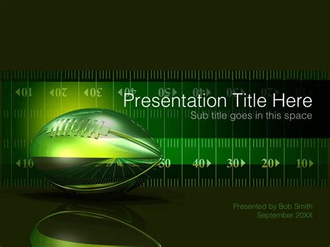 Football field PowerPoint template designs – TrashedGraphics