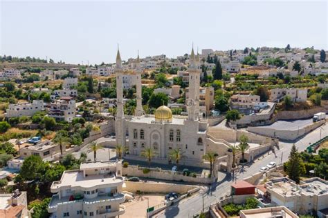 A Mosque Built by Ramzan Kadyrov in Honor of His Father Akhmat Kadyrov in the Abu Ghosh Village ...