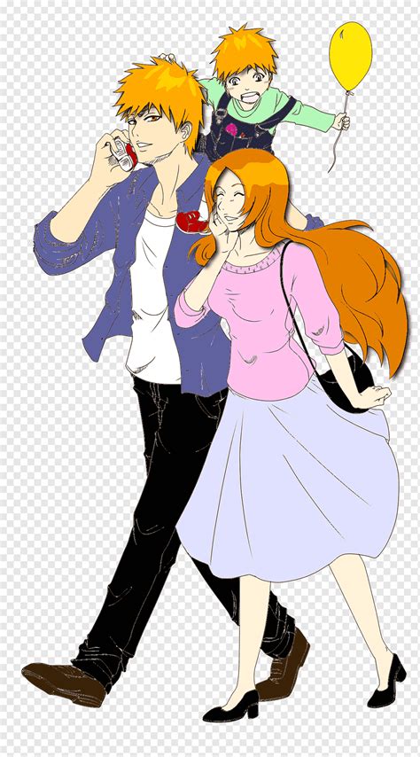 Orihime Inoue Ichigo Kurosaki Rukia Kuchiki Renji Abarai Bleach, 이치고 쿠로사키, 만화, 사람들, 우정 png | PNGWing