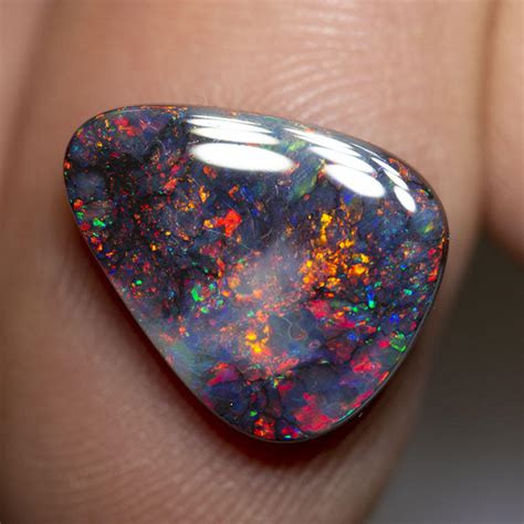 5.01 ct black opal 15.6x12.4x4mm - Black Opal Direct