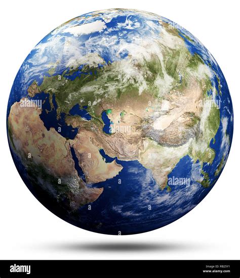 Planet Earth globe map - Asia Stock Photo - Alamy