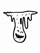 Slime coloring pages sketch template