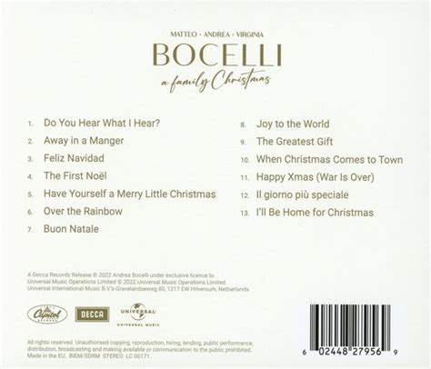 Andrea Bocelli: A Family Christmas (CD) – jpc