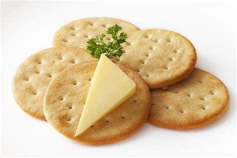 Cheddar Cheese And Crackers Photograph by Colin and Linda McKie