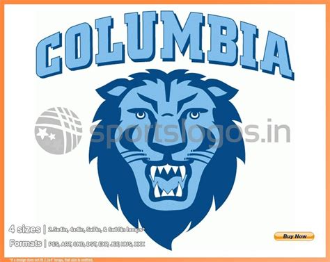 Columbia Lions - 2006, NCAA Division I (a-c), College Sports Embroidery ...