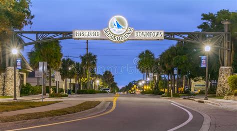 Historic Downtown Melbourne Florida Editorial Photography - Image of ...