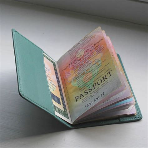 Foiled Personalised Leather Passport Cover By NV London Calcutta