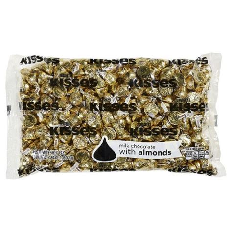 Hershey Gold Kisses with Almonds 4.1lb Bag | Chocolate Kisses | Sweetservices.com