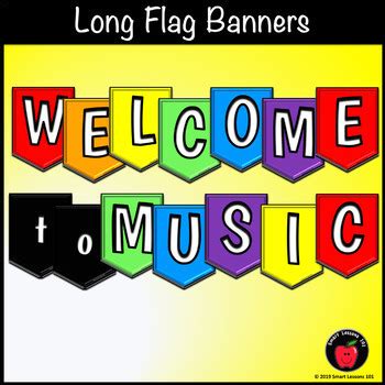 Welcome Banner: Welcome to Music Colorful Classroom Decor: Music Bulletin Board