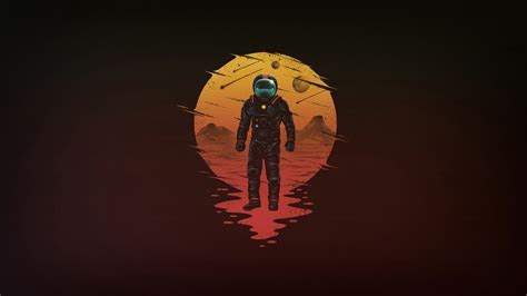 Astronaut, Minimalist, 4K, 3840x2160, #43 Wallpaper PC Desktop