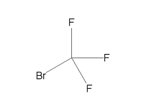 Bromotrifluoromethane - 75-63-8, CBrF3, density, melting point, boiling point, structural ...