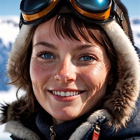 Premium Photo | Antartica woman from Antarctica typical national citizen