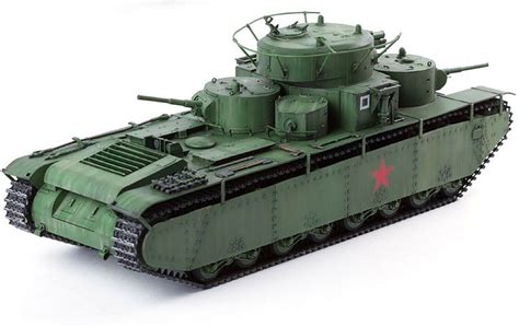 Academy 13517 1:35 Soviet Union T-35 Soviet Heavy Tank Plastic Hobby Model - Tanks & Military ...