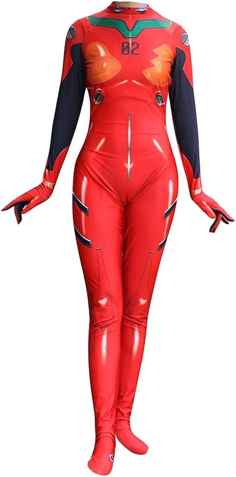 Movie EVA Neon Genesis Evangelion Asuka Langley Soryu Plugsuit Adult Cosplay Costume Halloween ...