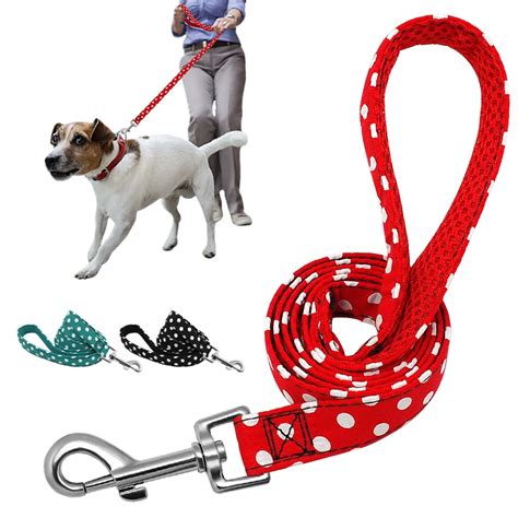 Pet Walking Dog Leash Lead For Small Medium Dogs Cats Polka Dot Puppy Training Running Leashes ...