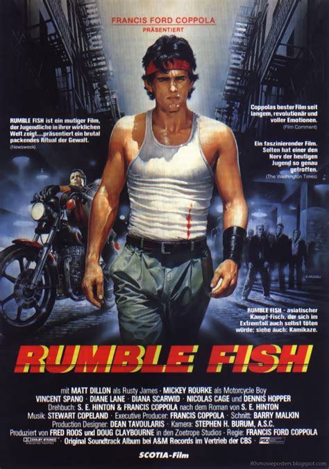 80s Movie Posters - Filmplakate der 80er: Rumble Fish (1983)