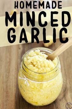 DIY Minced Garlic | Food processor recipes, Minced garlic recipes, Homemade condiments