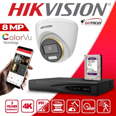 HIKVISION IP 8MP 4K ColorVu CCTV Camera package | SatFocus Ltd