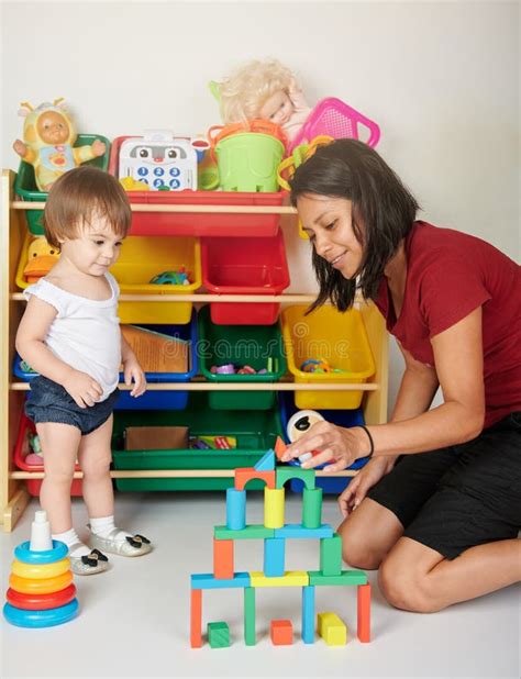 Activity for Kid in Daycare Stock Image - Image of portrait, indoor: 197205717