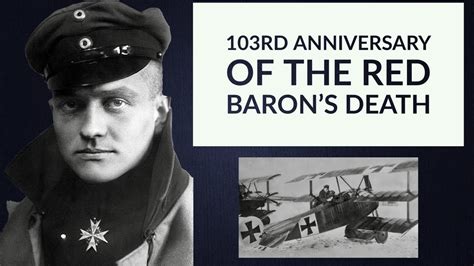 The 103rd Anniversary of the Death of the Red Baron - YouTube