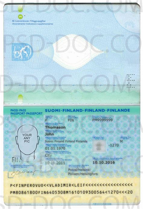 Passport Finland - PSD Store