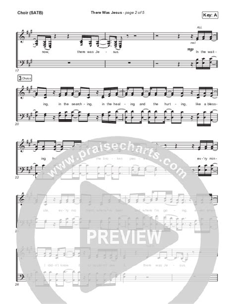 There Was Jesus Choir Sheet Music PDF (CAIN) - PraiseCharts