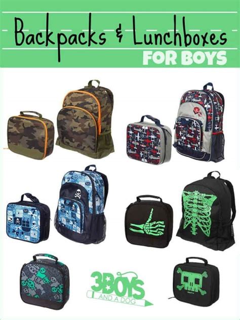 Back to School: Backpacks and Lunch Boxes for Boys – 3 Boys and a Dog