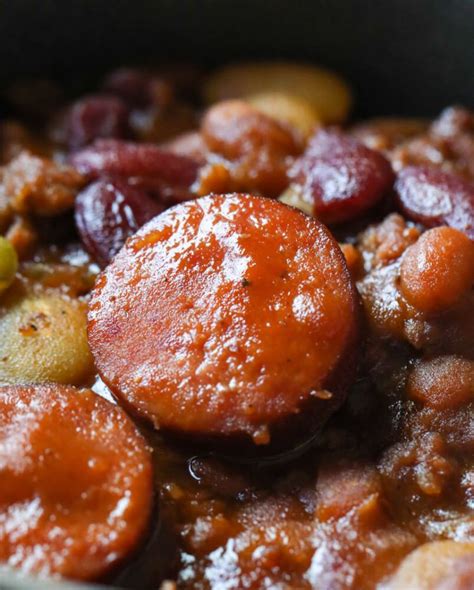 Hearty Slow Cooker Cowboy Beans - Daily Appetite