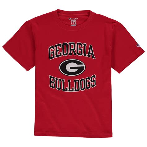 Georgia Bulldogs Champion Youth Circling Team Jersey T-Shirt - Red