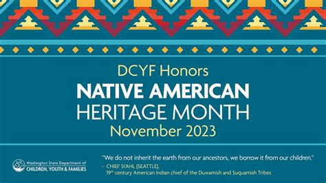 DCYF Honors Native American Heritage Month | Washington State ...