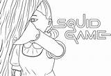 Squid Game Coloring Pages To Print sketch template