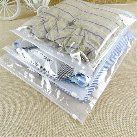 Clear Zip Ziplock Lock Bag Plastic Package Storage Bag Reclosable Zip Bags Travel Storage Pouch ...