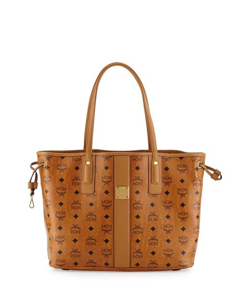 Lyst - Mcm Liz Reversible Large Visetos Tote Bag in Brown