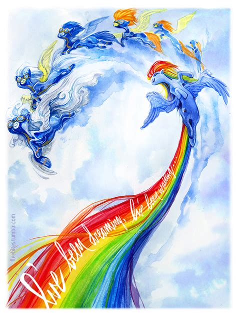 Rainbow Dash and the Wonderbolts by fleebites on DeviantArt