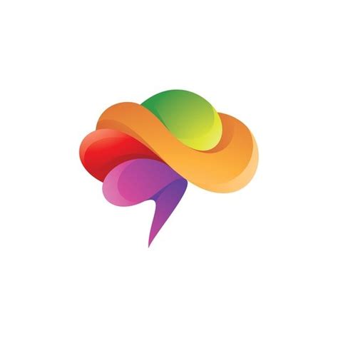 Premium Vector | Abstract colorful brain logo | Brain logo, Colorful ...